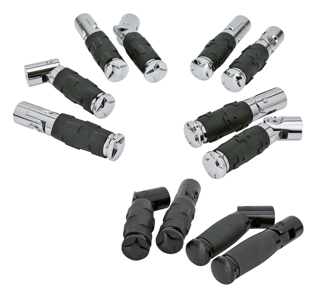 GZP Black Tornado II rider peg set