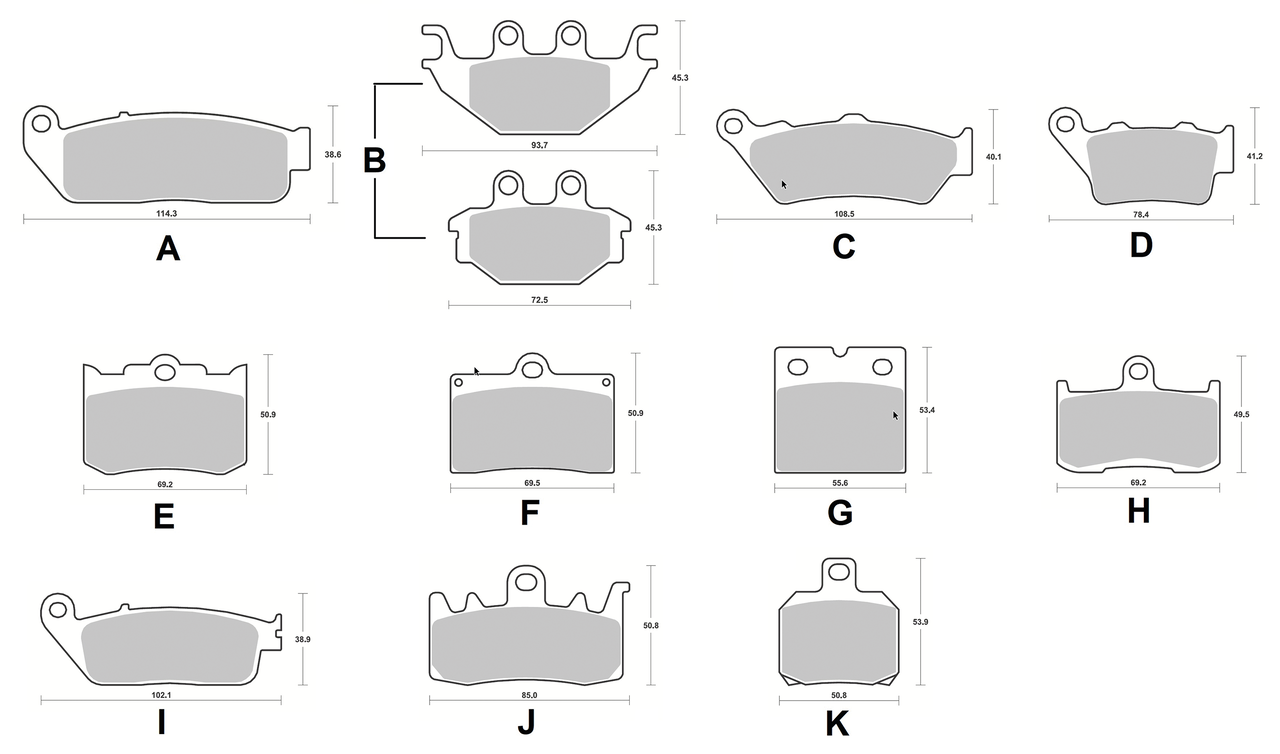 SBS HS FR Brake pads Scout 15-16