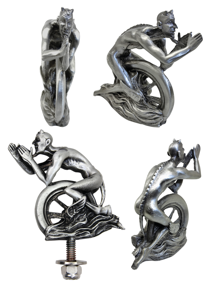 Devil and Wheel Fender Ornament