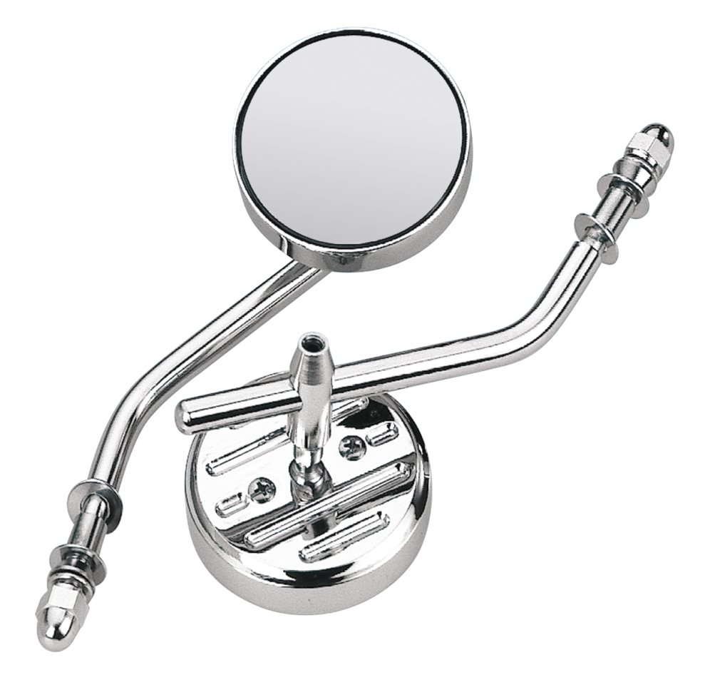 GZP Round mirror solid stem RH or LH