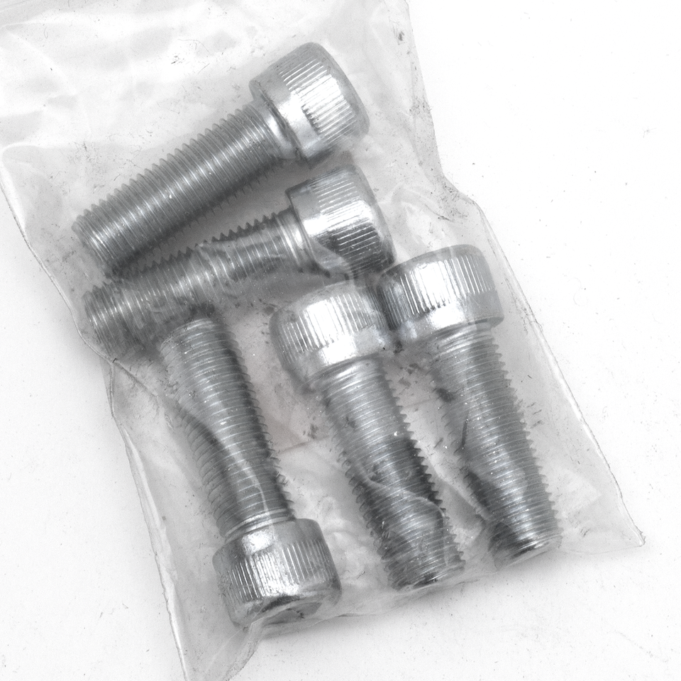 5pck allen bolt 7/16-20x1-1/4" UNF zinc