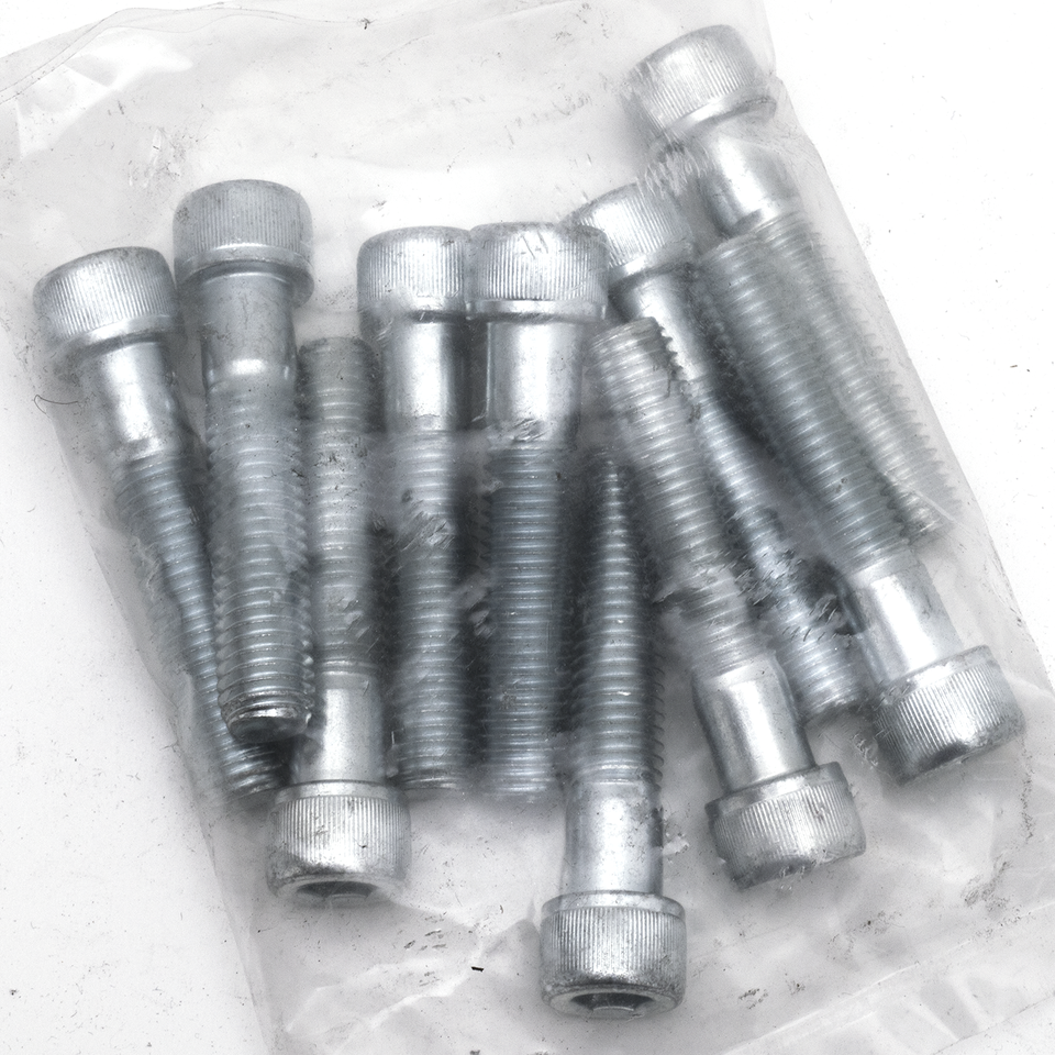 5pck allen bolt 1/2-13x2-1/2" UNC zinc