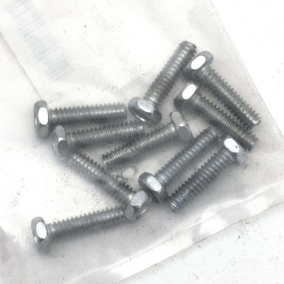 10pck hex bolt No. 10-24x3/4" UNC zinc