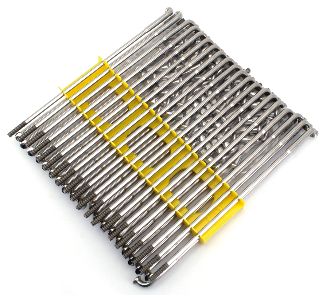 GZP 17" Stainless Spoke set, drop center