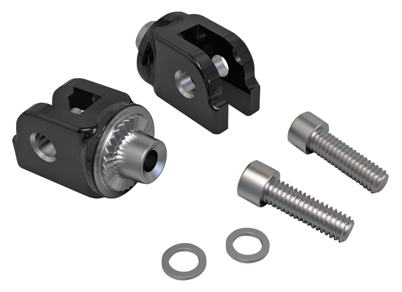 Blck driver footrest adapters ST18-up