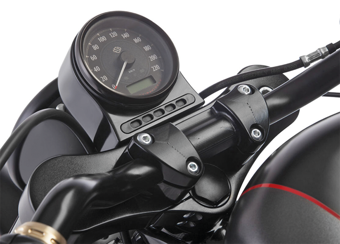 Riser set blk XG750 for 22mm bar