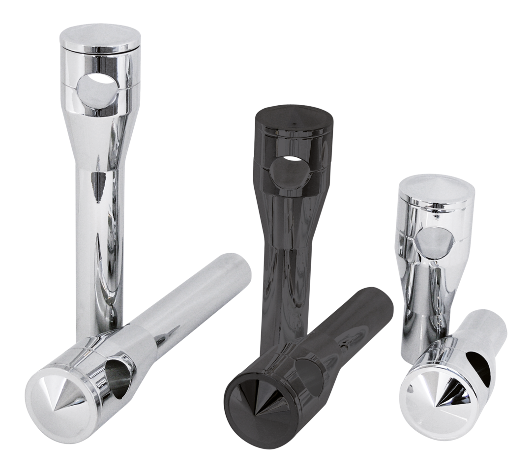 GZP Custom Detonator chrome 4" risers