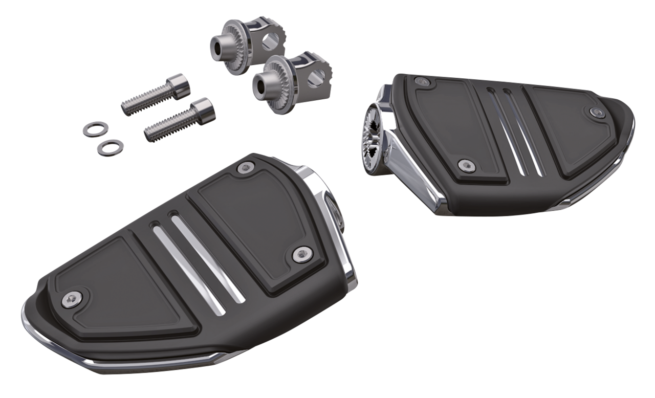 Twin Rail pegs CHROME W/STD MALE MOUNT