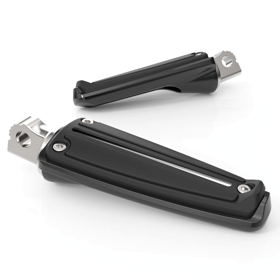 RAIL FOOTPEGS BLACK W/STD MALE MOUNT