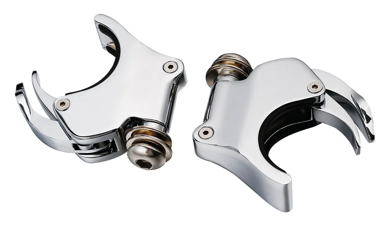 49mm Fork Clamps Chrome for 1/4 Fairing
