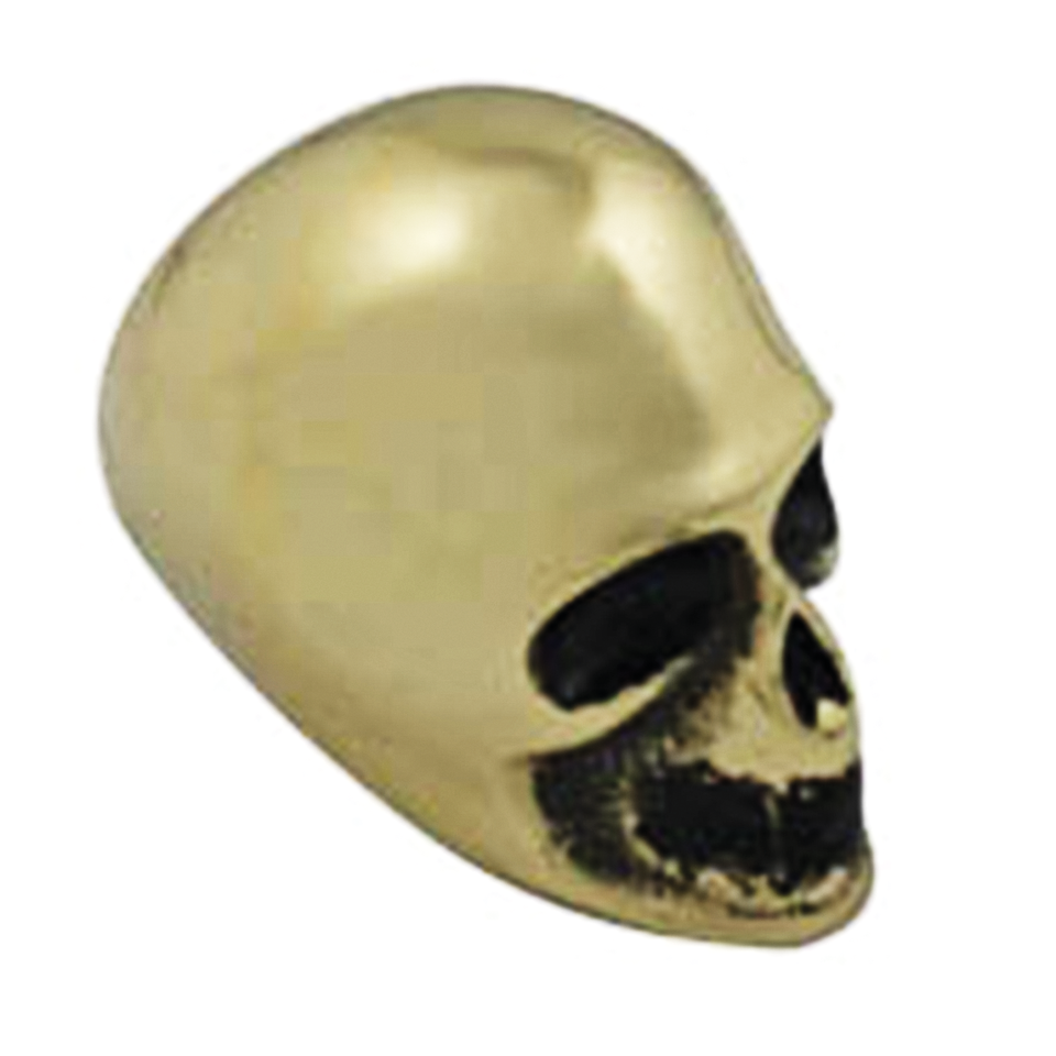 Brass Skull Hand Shifter Knob 3/8" Threa