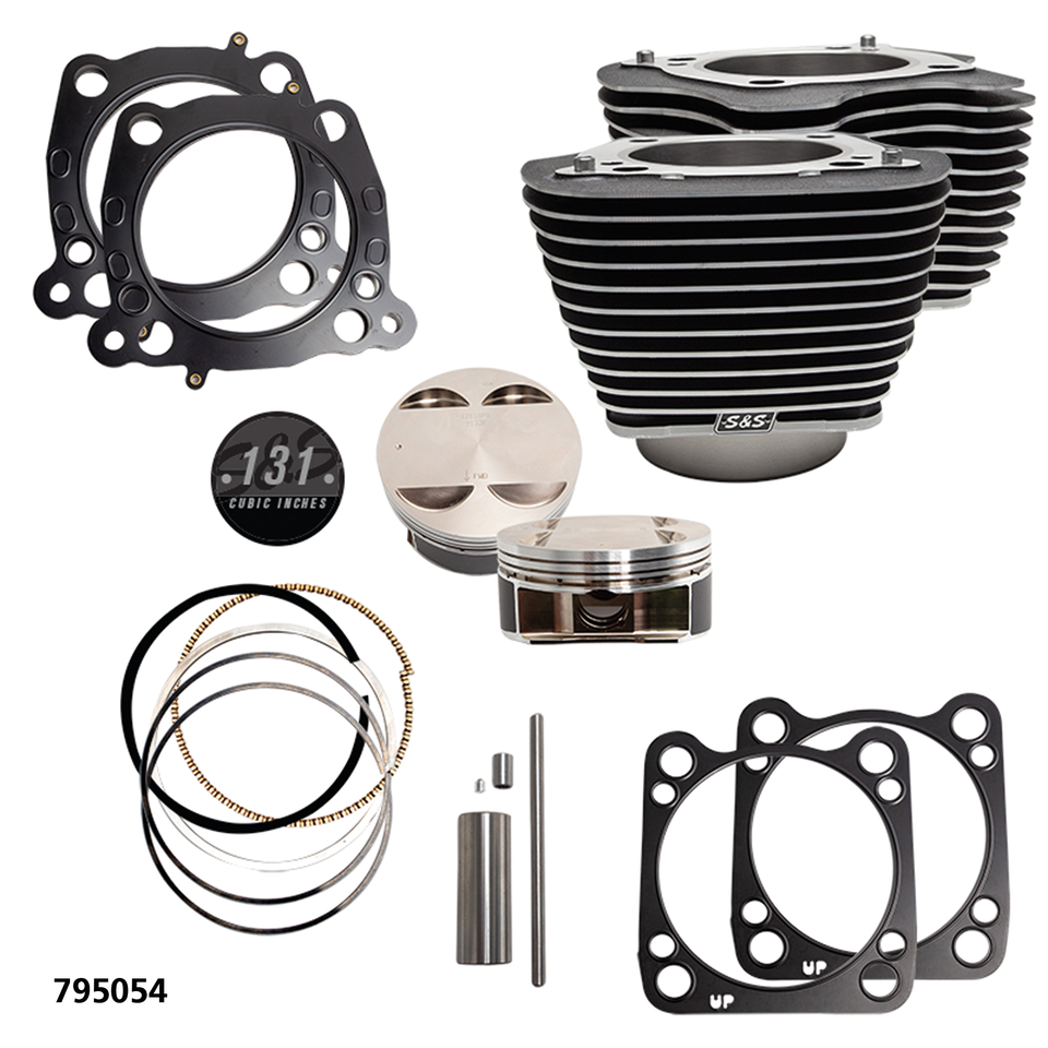 S&S 131CI big bore kit ME17-up blk/highl