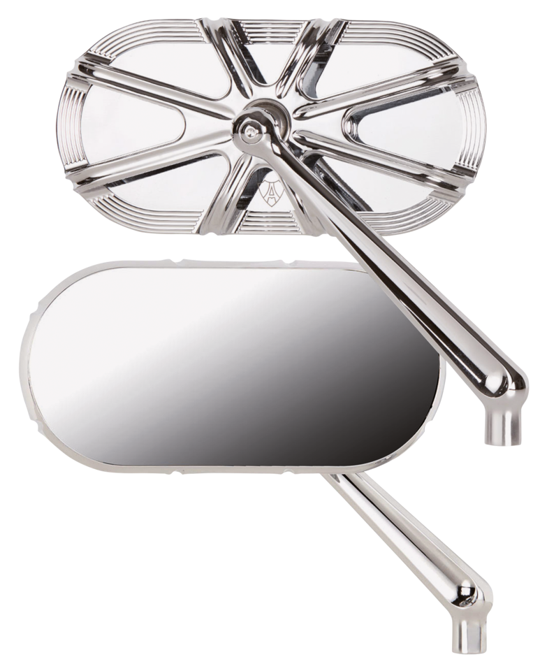 10-Gauge Caged series chr mirror left