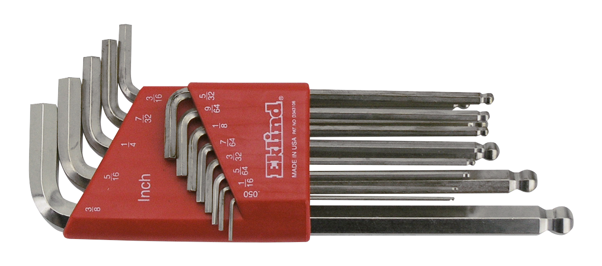Bright Ball Allen wrenches Inch 13Piece