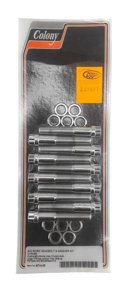 Big bore headbolt kit chrome BT48-84