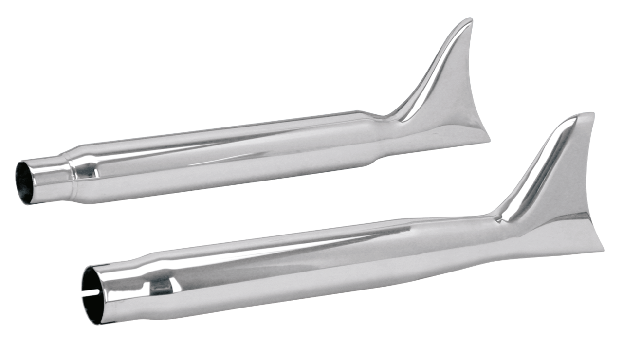 GZP Fishtail muffler uni 1.5" & 1.75"