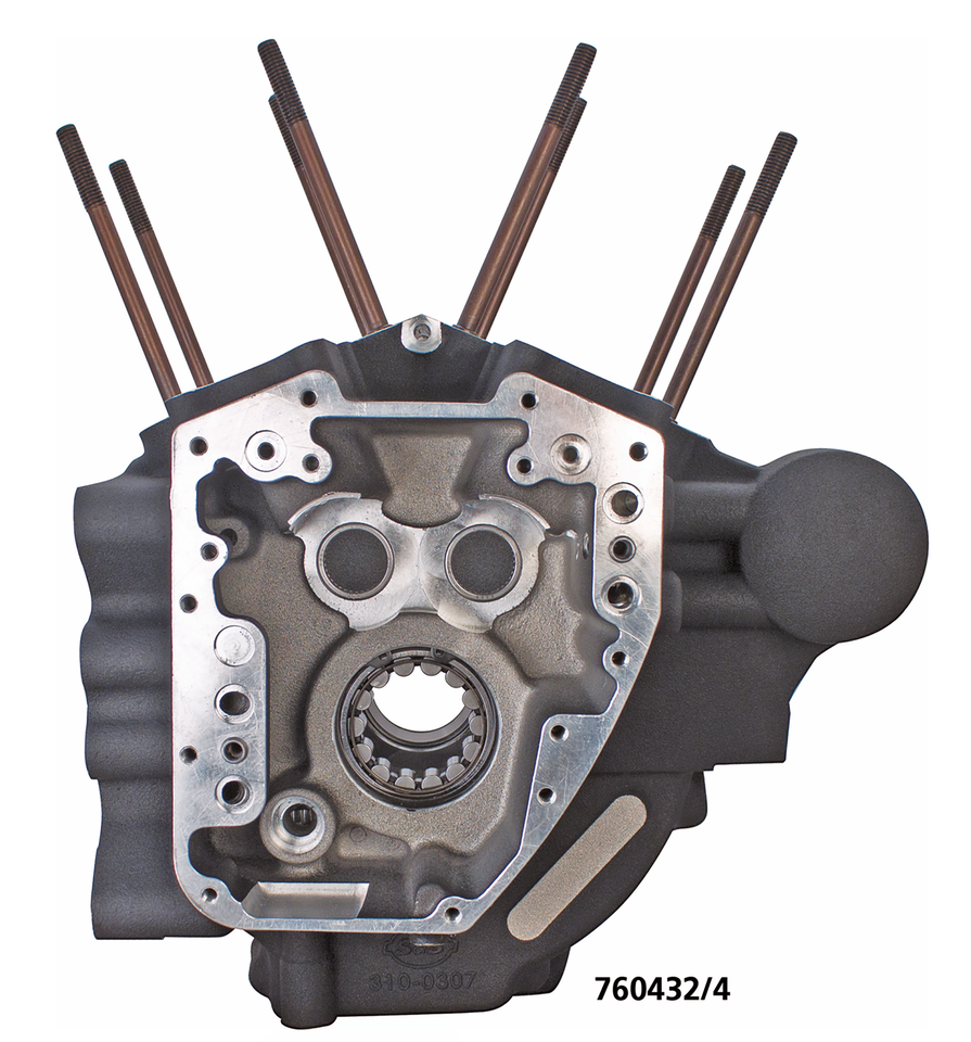S&S Crankcase FLH/T07-16 4-3/8 bore blc
