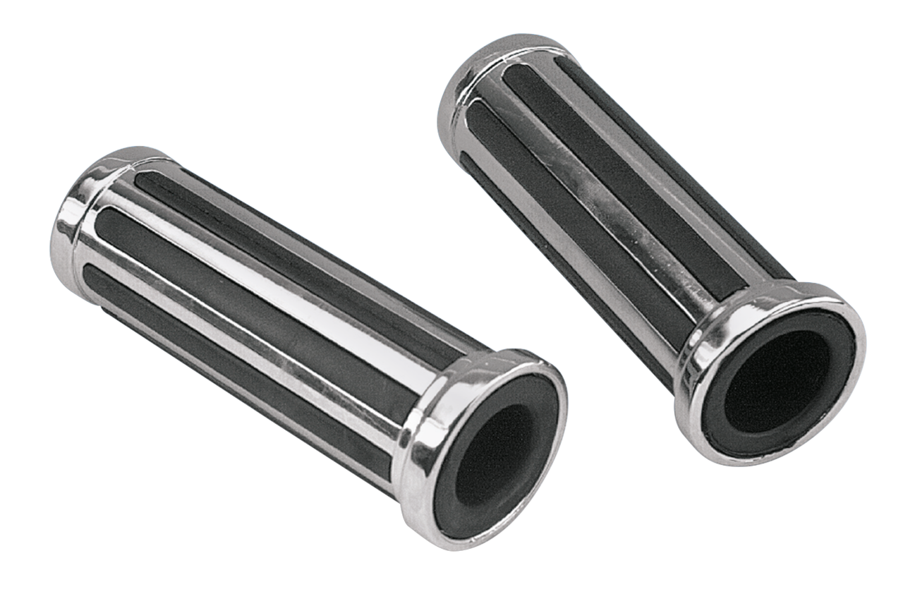 GZP Streamliner grip set chrome/rubber 7
