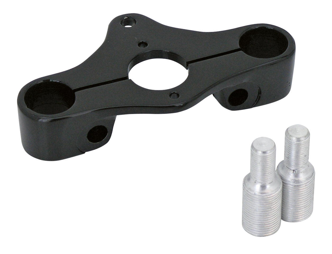 Triple clamp Black inline for Springer