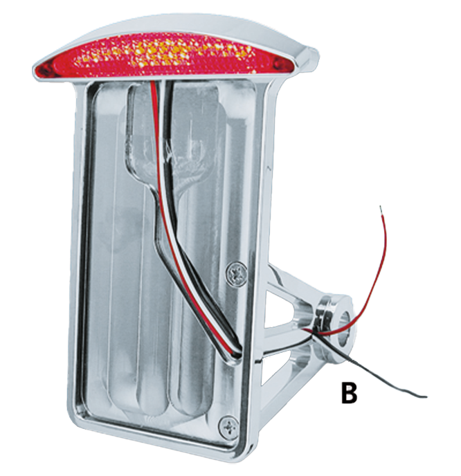 GZP Side mnt lic. plate w LED light V