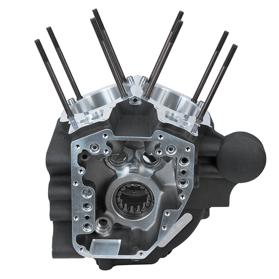 S&S Crankcase assy 4-3/8" blck FXD06-17