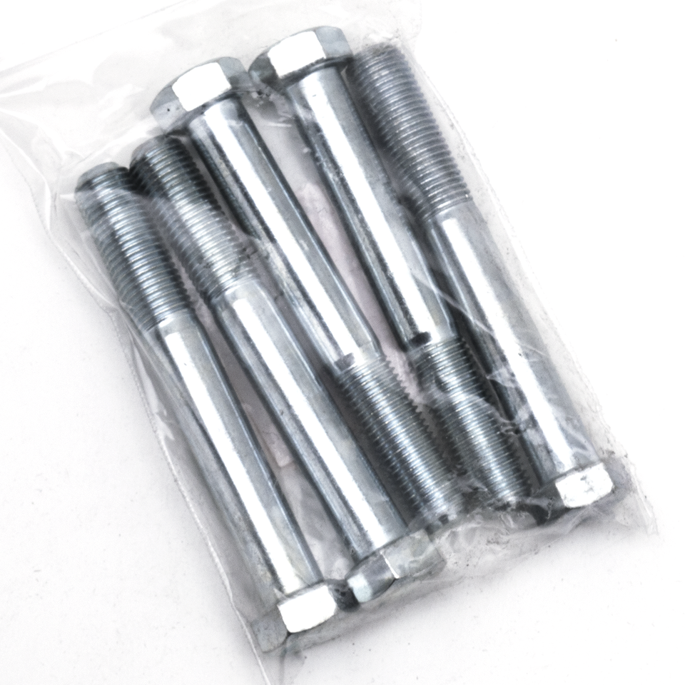 5pck hex bolt 7/16-20x3.250" UNF zinc