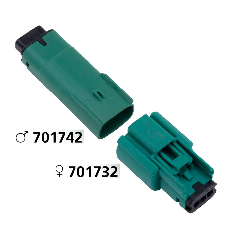 Molex 07Up 3-Position Female Green