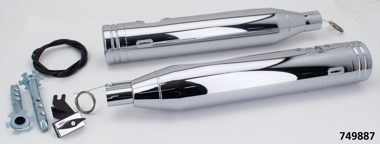 MCJ 120 Striped End FLH/T21-Up CVO Chr