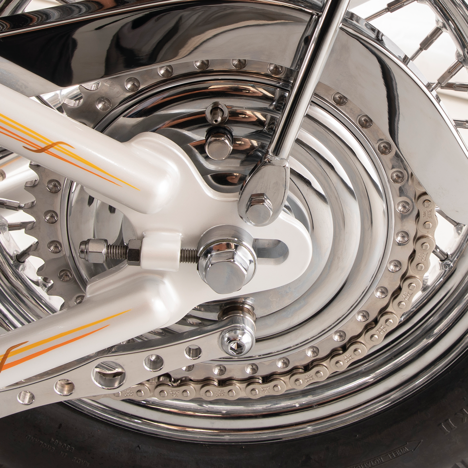 K-Tech rear Drum brake w/chrome fins