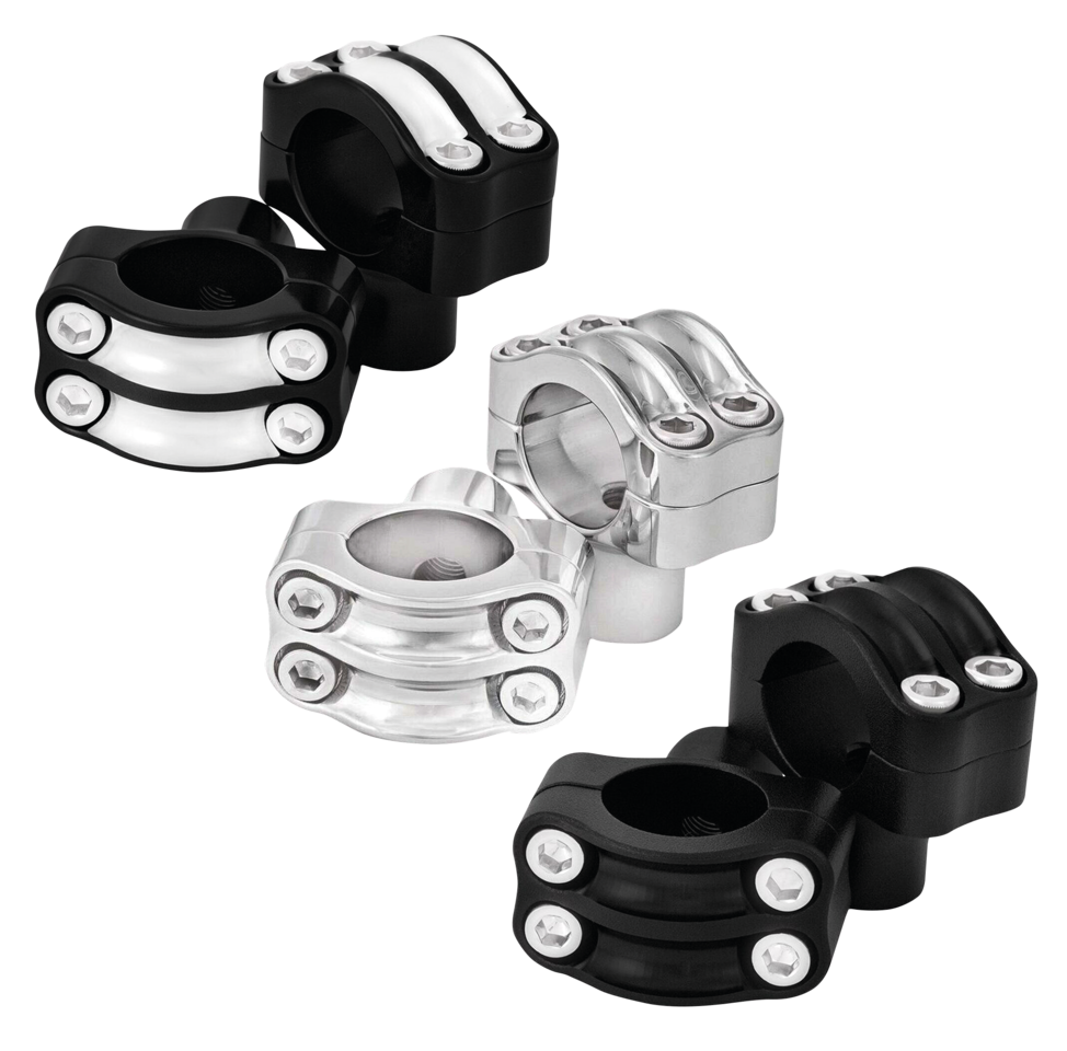 RSD Nostalgia Risers 1-1/4" bar Chrome