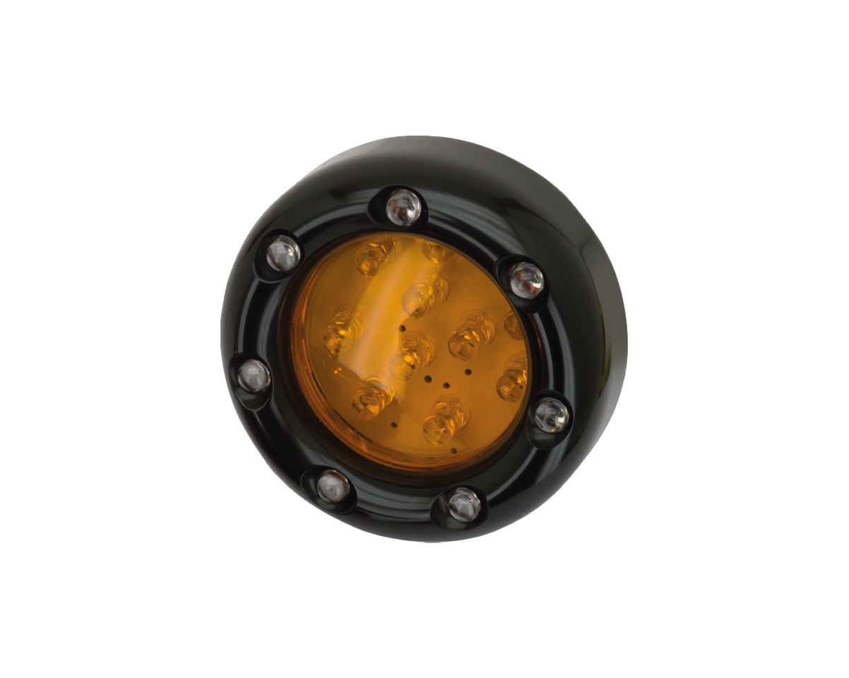 GZP Blk Duo led amber/ white outer leds