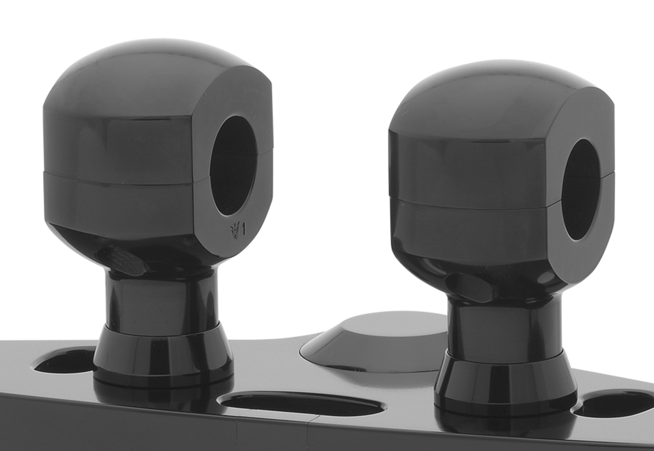 2" Risers for 1" Handlebars Black