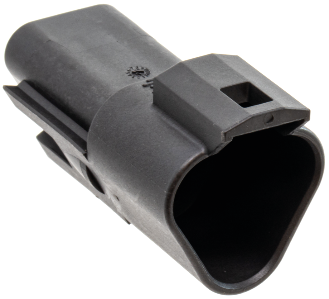 3 Pole black pin housing