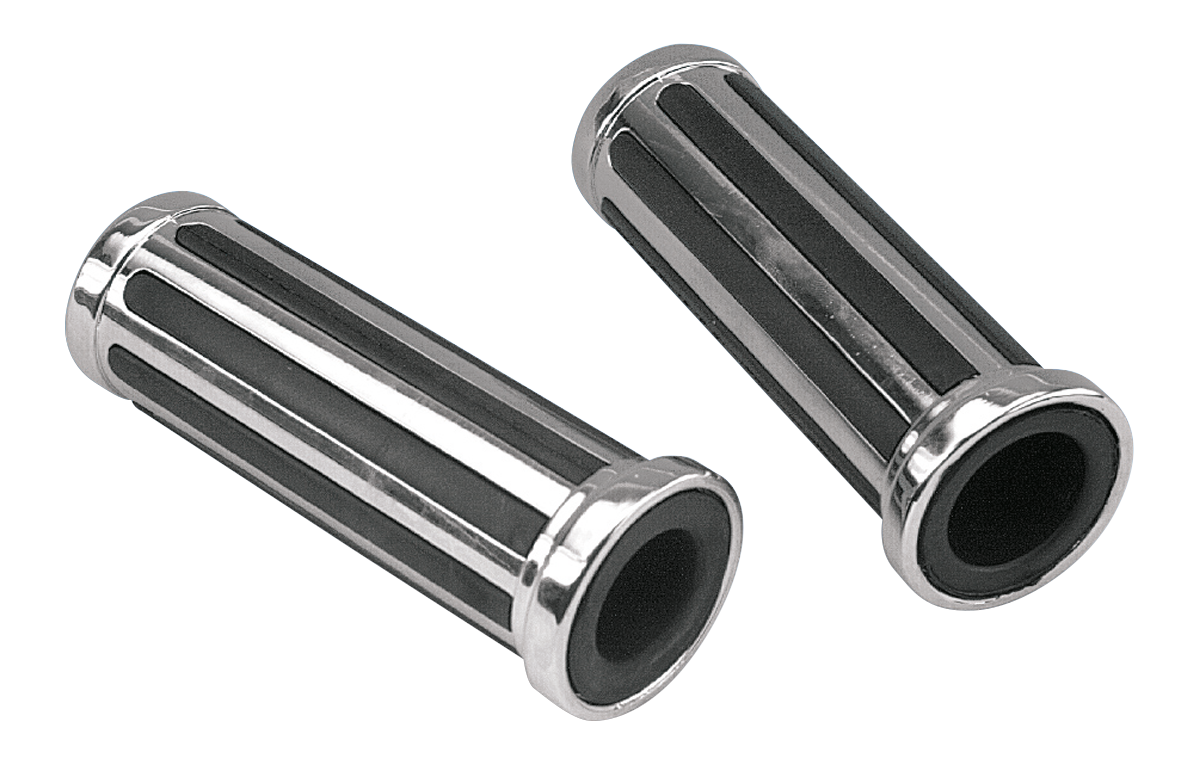 GZP Streamliner grip set chrome/rubber 1