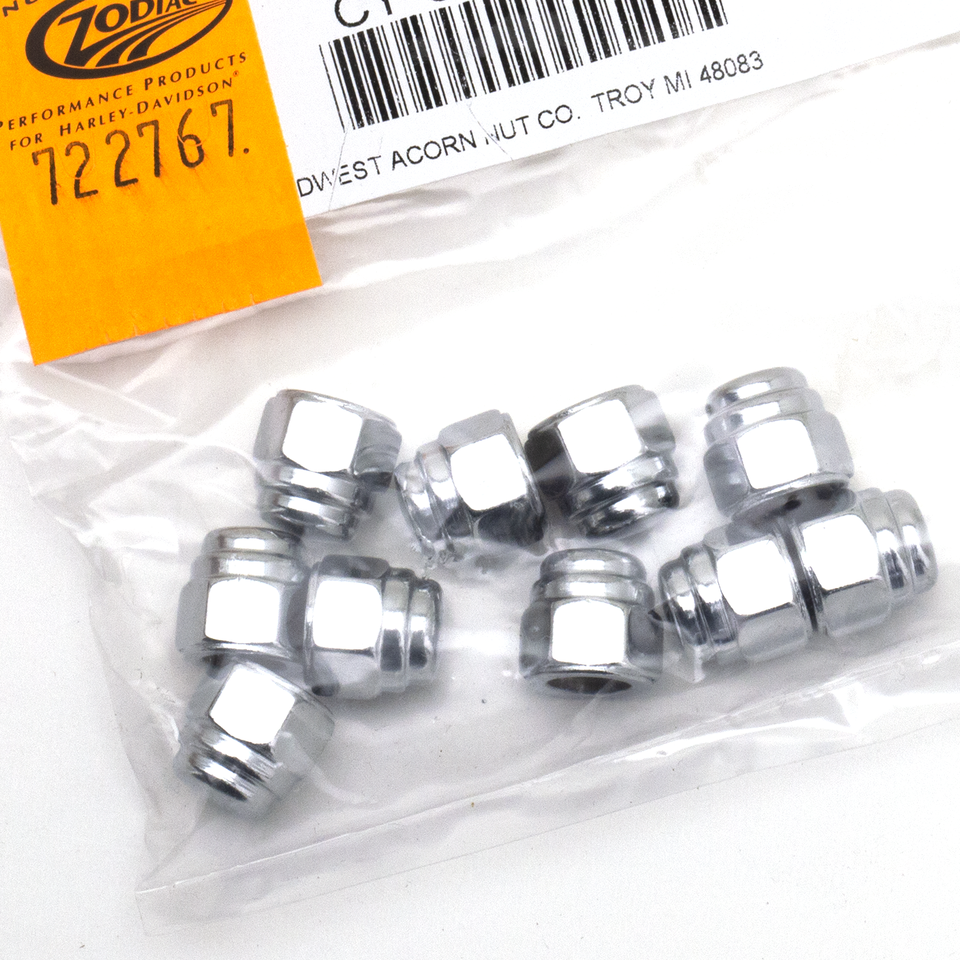 10Pck 5/16-18 Flat Top Acorn Nut