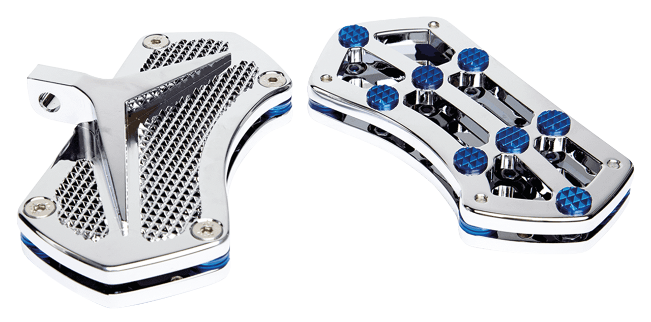 DIAMOND PSSNGR FLRBRD CHR W/ GEMS BLUE