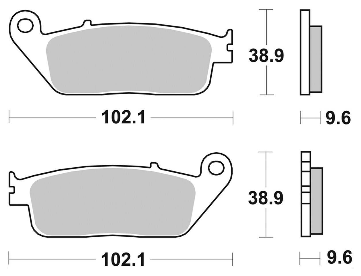 SBS HLS RR Brake pads Indian 14-up