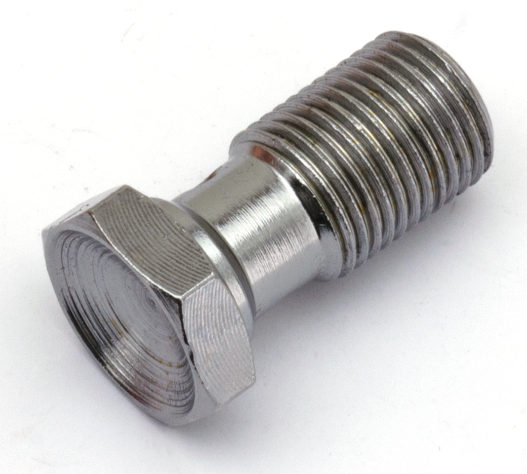 Banjo bolt 7/16"-24 chrome
