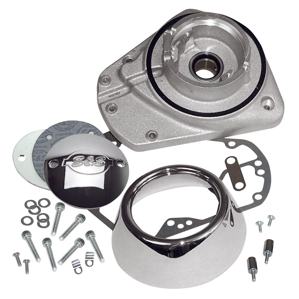 S&S BT73-92 Gearcover kit alu/chrome