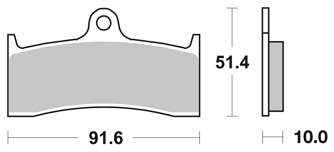 SBS CT Brake pads FR(A) TH=10mm