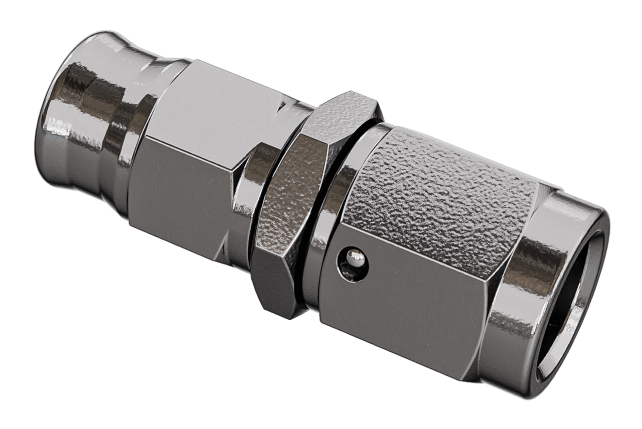 Brakeline nipple straight UNF STAINLESS