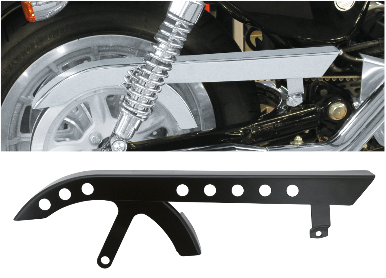 GZP Chrome upper belt guard w/holes XL04