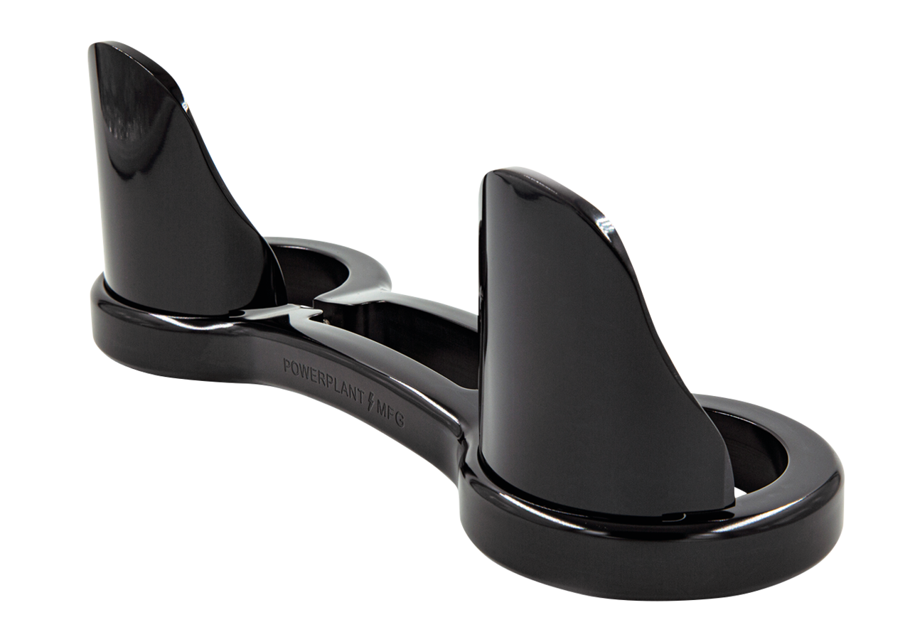 P16 49mm FORK BRACE W/ DUST GUARDS Blk