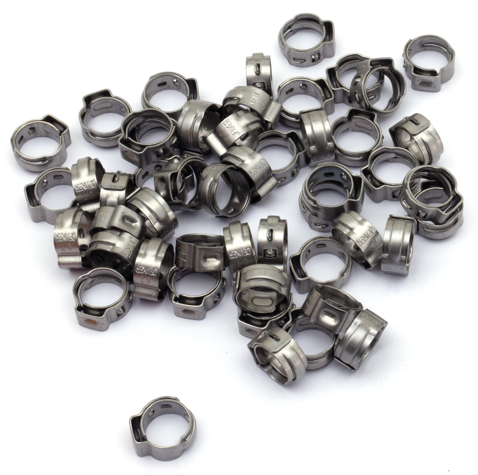 50pck Oetiker Hose clamps 7.0-8.7mm