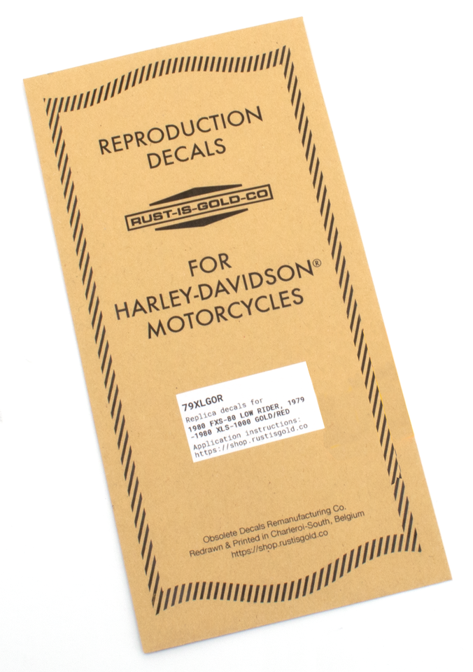 Tank Decals Gold/Red FXS80 XLS79-80