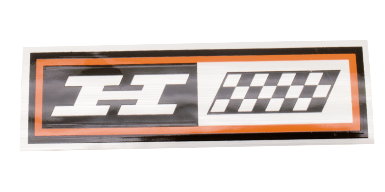 Each Oil tank decal FLH style H-long