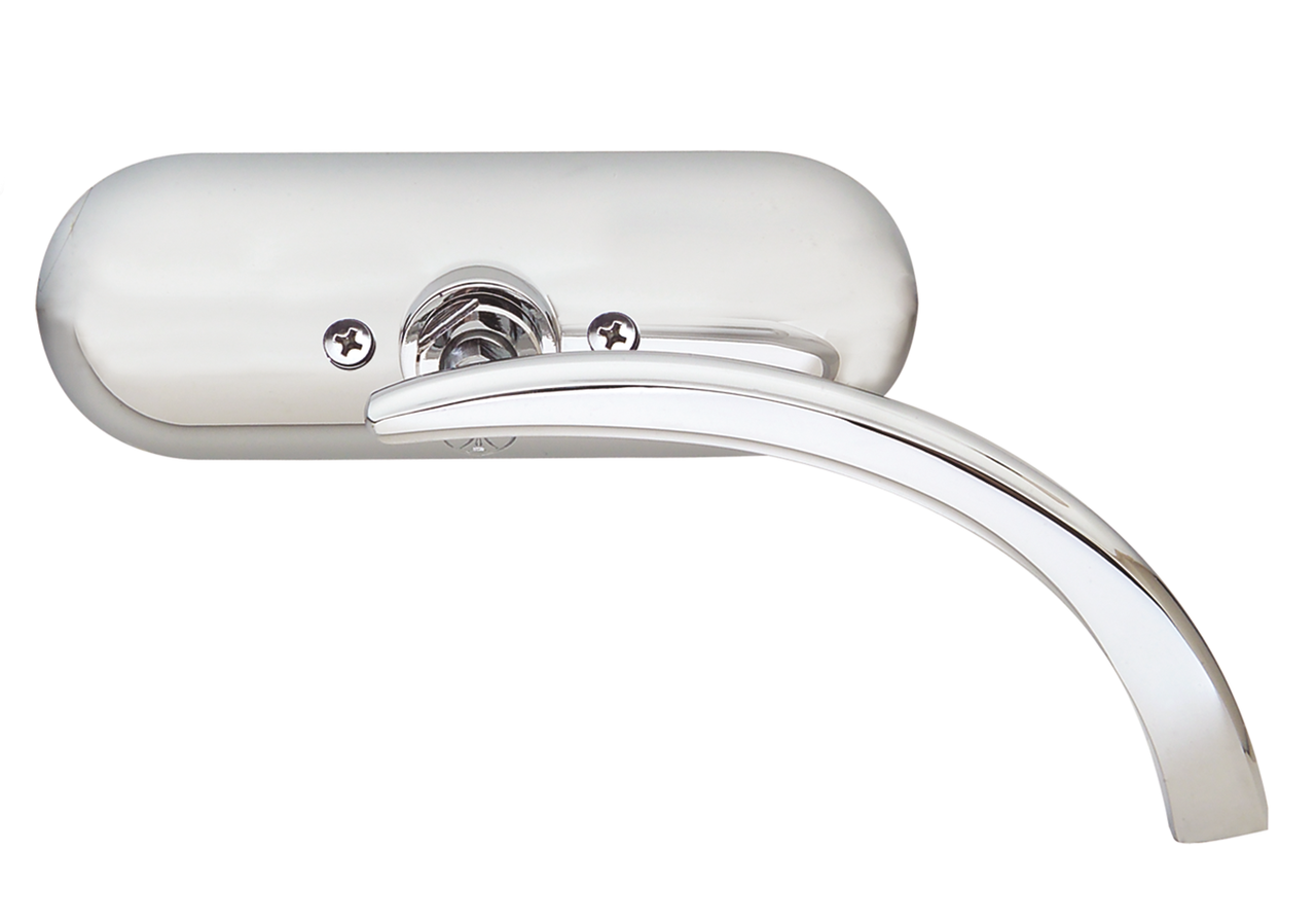 CHROME MINI OVAL MIRROR RIGHT