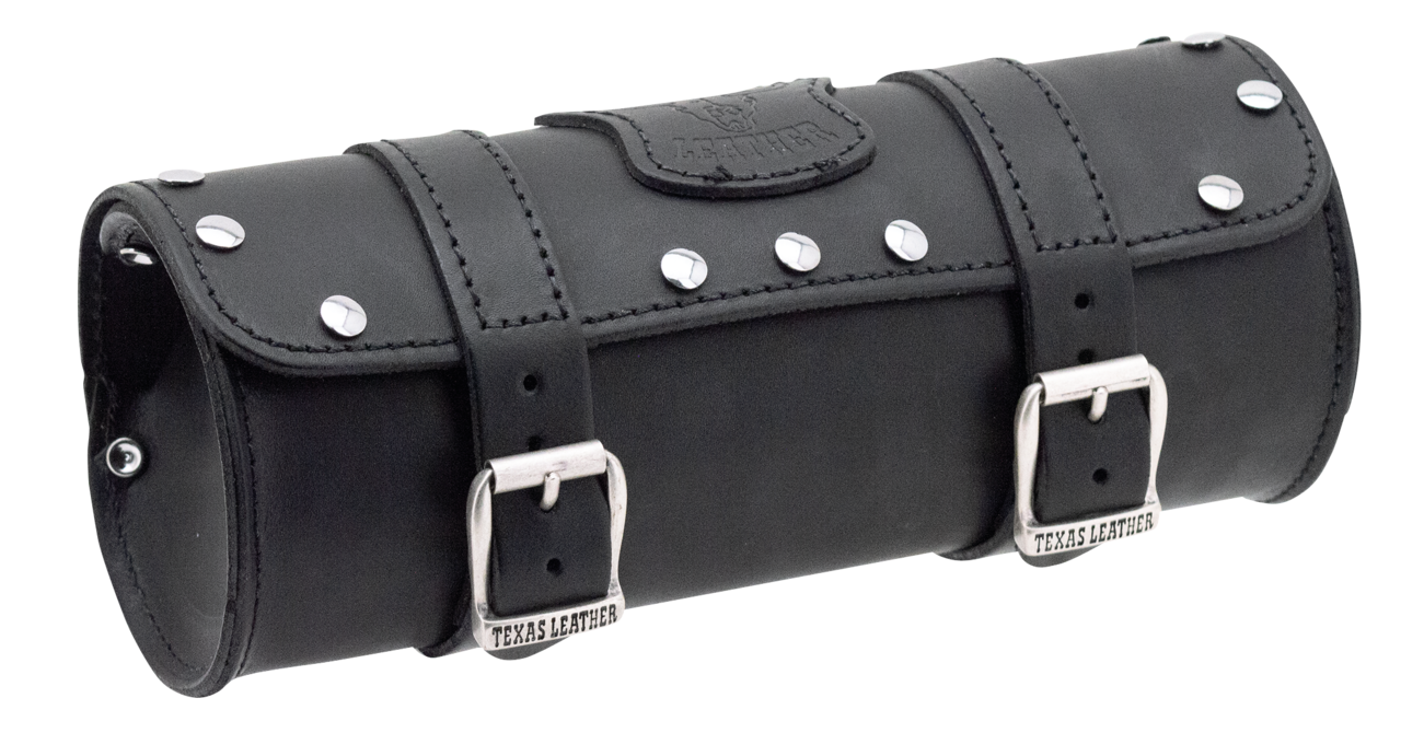 Texas Leather roll bag 3L, studded