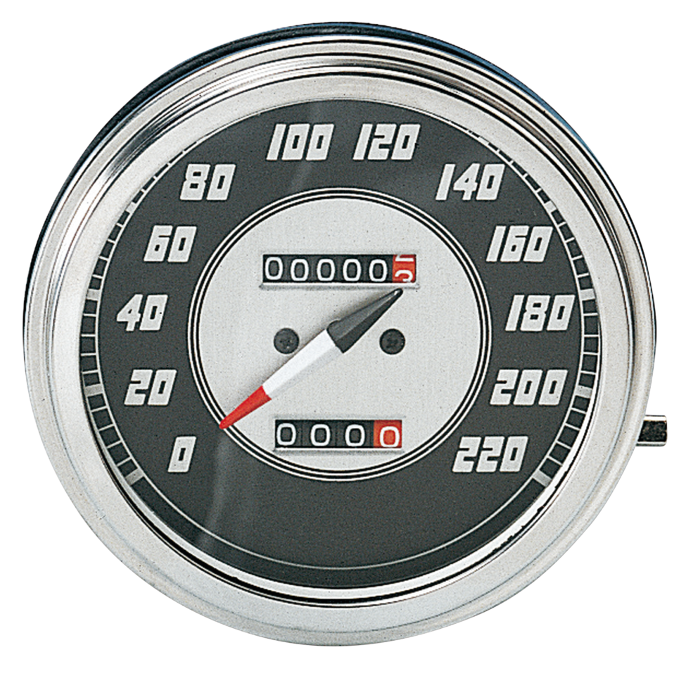 GZP Speedo MPH, early style black face,