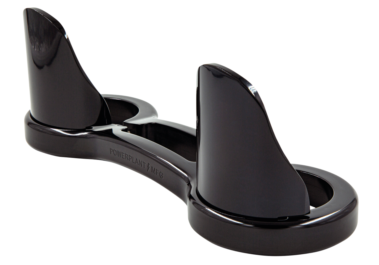 P16 39mm FORK BRACE W/DUST GUARDS Black